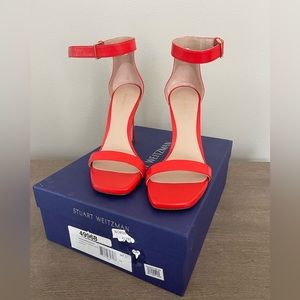 Stuart Weitzman 100 Nudist Square sandal